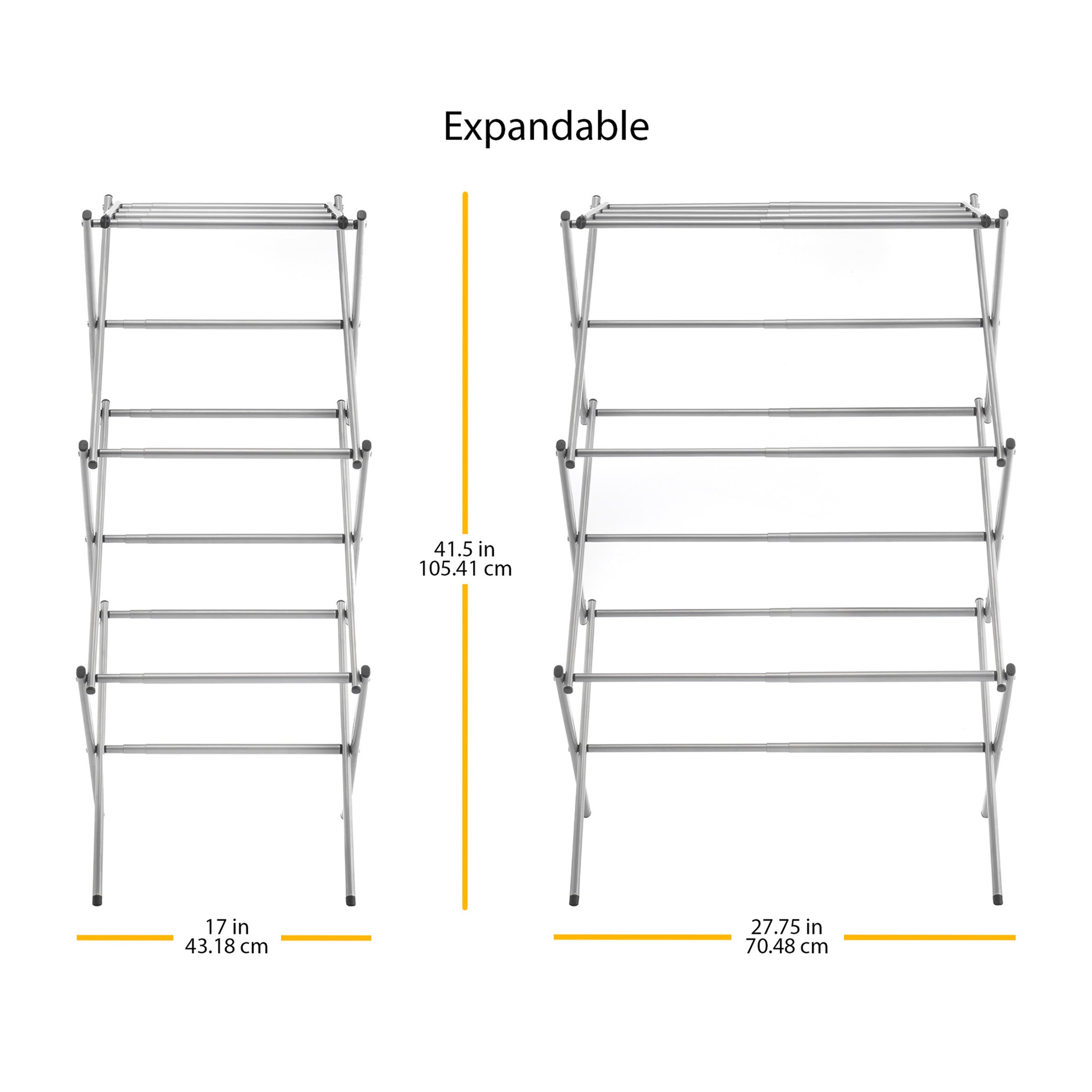 Whitmor Expandable Drying Rack - Silver photo 4