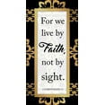 thumbnail image 2 of Prime, Marcus 11x18 Black Ornate Wood Framed with Double Matting Museum Art Print Titled - Live By Faith, 2 of 4