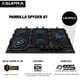 thumbnail image 3 of Parrilla de gas SUPRA Signature, Spyder 87 empotrable de 5 Quemadores de Cristal Templado Negro Mate, 3 of 11