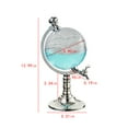 thumbnail image 3 of 1.5L Globe-Shaped Wine Dispenser Decanter with Funnel & Stopper - ABS Iron Liquor Dispenser for Whiskey, Drinks, Bar, Restaurant - Silver Clear, 3 of 7