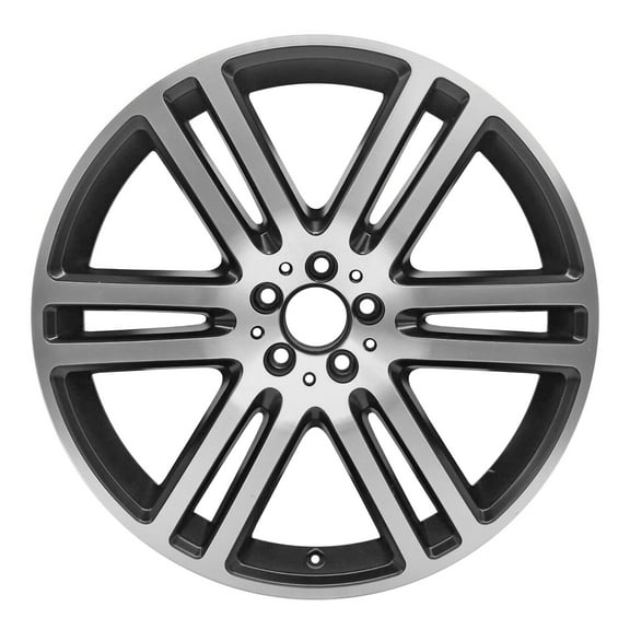 Remanufactured Machined and Painted Gloss Black Aluminum Wheel 21 x 11 fits 2022 Mercedes-Benz GLE350