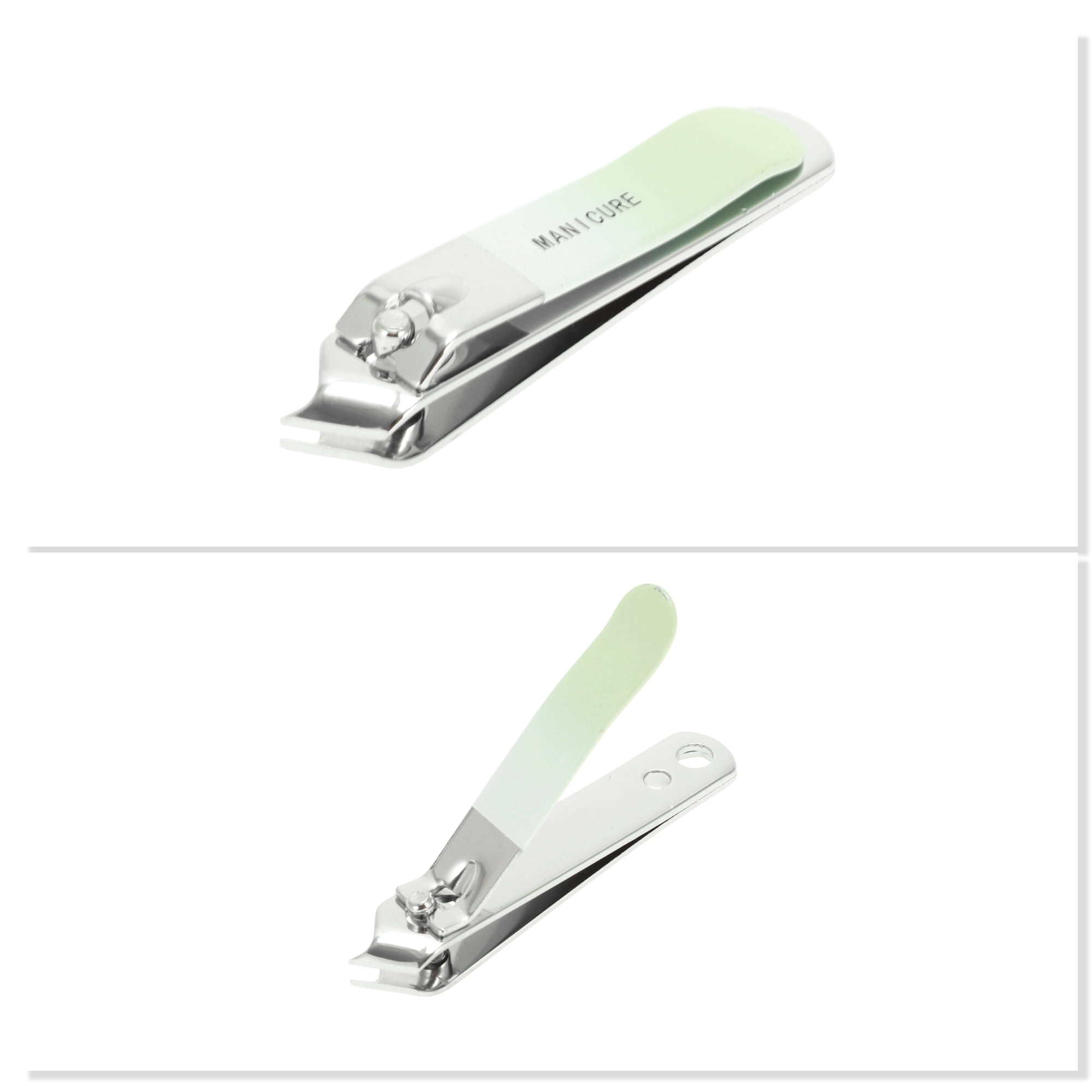 Unique Bargains 1pc Gradient Slanted Nail Clippers 2.56" Length Green