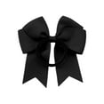 thumbnail image 5 of Ribbon Satin Fishtail Bow Hair Ties and Headbands Elegant Hair Accessories for Girls Party Wear,Black,One Size, 5 of 5