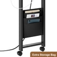 thumbnail image 4 of AKDSteel Table d'Appoint Pivotante à 360° avec Station de Charge – Table d'Appoint Rotative avec Sac de Rangement, 6 Roues Verrouillables pour Chambre et Salon, 4 of 6