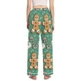 thumbnail image 3 of FORMRS Women's Pajama Pants with Pockets Soft Comfy Loungewear Sleep Bottom, Sizes S-2XL, Christmas Gingerbread, 3 of 8