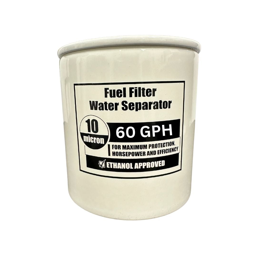 Blue Dog Filtre à carburant séparateur d'eau vidable/cartouche de remplacement, filtre à carburant vidable 60 GPH, filtre de remplacement séparateur d'eau 10 microns