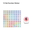 thumbnail image 2 of Laser Number Stickers, Number 6 Round Self Adhesive Reflective Sticker for Inventory, Storage Organizing, 10 Sheets(1000pcs), 2 of 6
