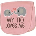 thumbnail image 2 of Inktastic My Tio Loves Me Childs Baby Burp Cloth, 2 of 3
