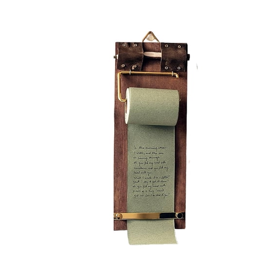 NWOKYZGH Vintage Wall Mounted Note Paper Dispenser with a roll of Paper Included