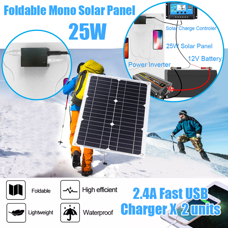 220V Solar Panel Kit Complete Solar Power Generator Home Grid SystemSolar Suit Portable 1pc 100W18V Foldable Solar Panel Waterproof + 1pc 50A Solar Controller + 1pc 80W Solar Inverter DC12V to AC110