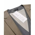 thumbnail image 4 of COOFANDY Men's Layered Suit Vest Business Dress Vests Formal Wedding Waistcoat Slim Fit Brown S, 4 of 4