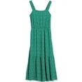 thumbnail image 5 of Babysbule Women's Summer Dresses Clearance Fashion Women O-Neck Casual Solid Sleeveless Beach Wooden Ears Above Knee Dress, 5 of 6