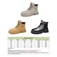 thumbnail image 2 of Colisha Men Hiking Boot Waterproof Work Boots Non-Slip Lace Up Ankle Booties Motorcycle Comfort Casual Winter Shoes Black 6.5, 2 of 9