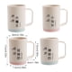 thumbnail image 4 of Naiovety Taza de para parejas con asa, enjuague bucal, tazas para cepillos de dientes, vaso de Color en contraste, soporte de para amantes, Juegos de accesorios de baño azul 2, 4 of 6