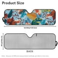 thumbnail image 7 of Uorisanigo Windshield Sun Shade, Tropical Leaf Leopard Print Car Sunshade for 2018-2024 Wrangler JL 1997-2006 Wrangler JT - Blocks UV Rays Sun Visor Shield, Keeps Vehicle Cool, 7 of 7