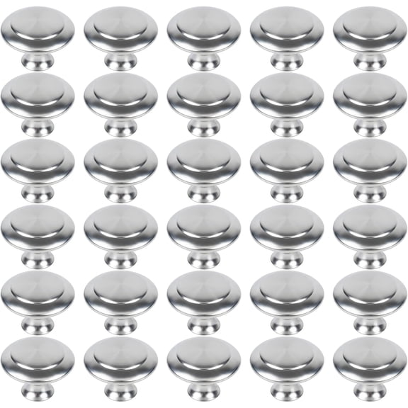 30 Packs Kitchen Cabinet Knobs Brushed Nickel Silver-Pull Hardware Handle,Drawer knobs for Cupboard Door,Bedroom Dresser Drawerwith Long Short Screws