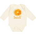 thumbnail image 3 of Inktastic Sweet Orange Boys or Girls Long Sleeve Baby Bodysuit, 3 of 5