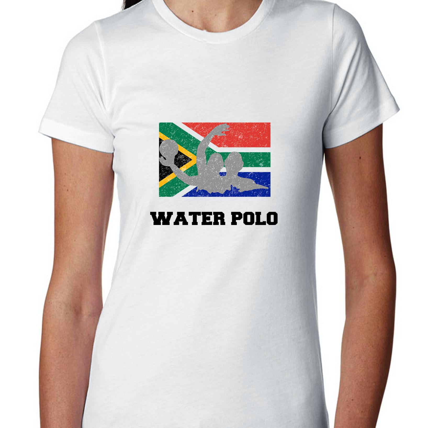 South Africa Olympic - Water Polo - Flag - Silhouette Women's Cotton T-Shirt - Walmart.com