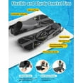 thumbnail image 4 of Greatever Snorkel Set with Fins for Adults, Mask Fins Snorkel Gear for Unisex, Dry Top Snorkel Mask Snorkel Fins Combo Set with Travel Bag for Snorkeling, Diving, Swimming BLACK S, 4 of 7