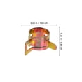thumbnail image 2 of VERDANVERSE 125pcs Small Clamps Fuel Line Clamps Hoops Replacement Galvanized Steel for DIY Users, 2 of 6