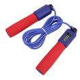 thumbnail image 4 of Conteo electrónico para niños, cuerda para saltar, mango de esponja, rodamiento giratorio de 360 ​​°, culturismo, Fitness, cuerda para estudiantes, rojo y morado, 4 of 10