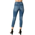 thumbnail image 5 of MixMatchy Women's Vintage Light Washed Ankle Skinny Denim Jeans, 5 of 7