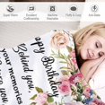 thumbnail image 4 of Birthday Gifts for Women Blanket Happy Birthday Decorations Throw Blanket Best Birthday Gift Ideas for Women Men 50"X40", 4 of 5