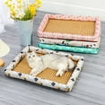 thumbnail image 2 of Pet Bed Cartoon Cute Animal Fruit Print - Large Space Dog Sleeping Bed - Soft Cooling Summer Small Medium Large Dogs Cat Pad Mat, 2 of 8