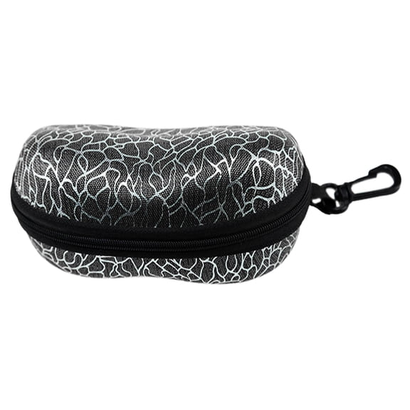 Sunglasses Case with Carabiner, Unisex PU Shockproof Protective Travel Eyeglasses Carry Case