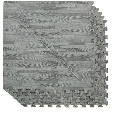 Home Aesthetics 100 Sq. Ft  3/8 Inch Thick Interlocking Foam Mats Flooring, Sea