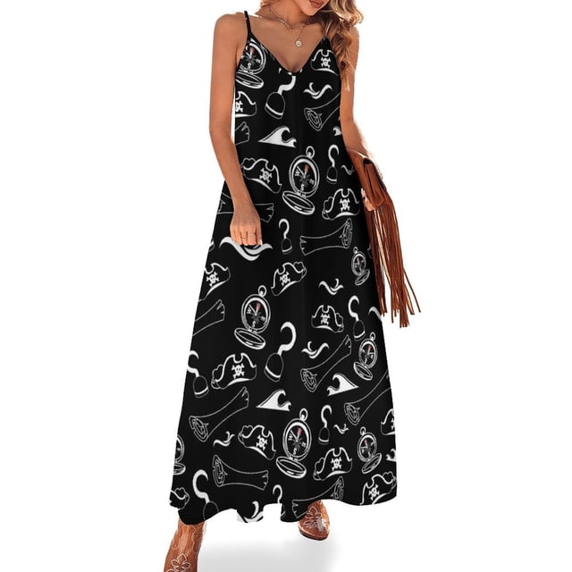 Pirates - Robe Sans Manches Noire Robes d'Été pour Femmes Robe de Bal 2024 Robes pour Femmes 2024 Robes à Manches Longues