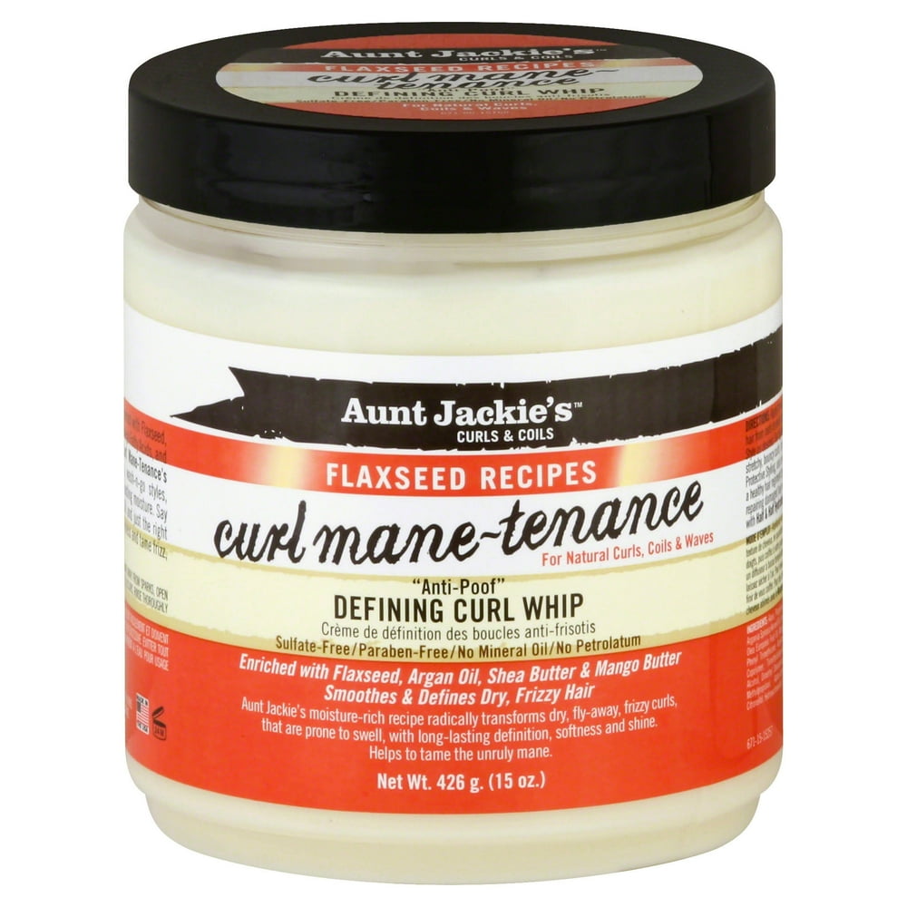 Aunt Jackies Flaxseed Curl Mane Tenance Defng Curl Whip, 15 Oz