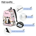 thumbnail image 5 of Daiia Cute Cats Vintage Canvas Backpack for Men and Women ,Hiking Backpack,Travel Laptop Bag for School,Large Capacity Backpack, 5 of 8