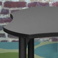 thumbnail image 5 of 30" Clover Shaped Height Adjustable Classroom Desk- Pewter Frost, 5 of 7