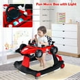 thumbnail image 4 of Costway 4-in-1 Baby Walker Foldable Activity Push Walker Adjustable Height Red, 4 of 8