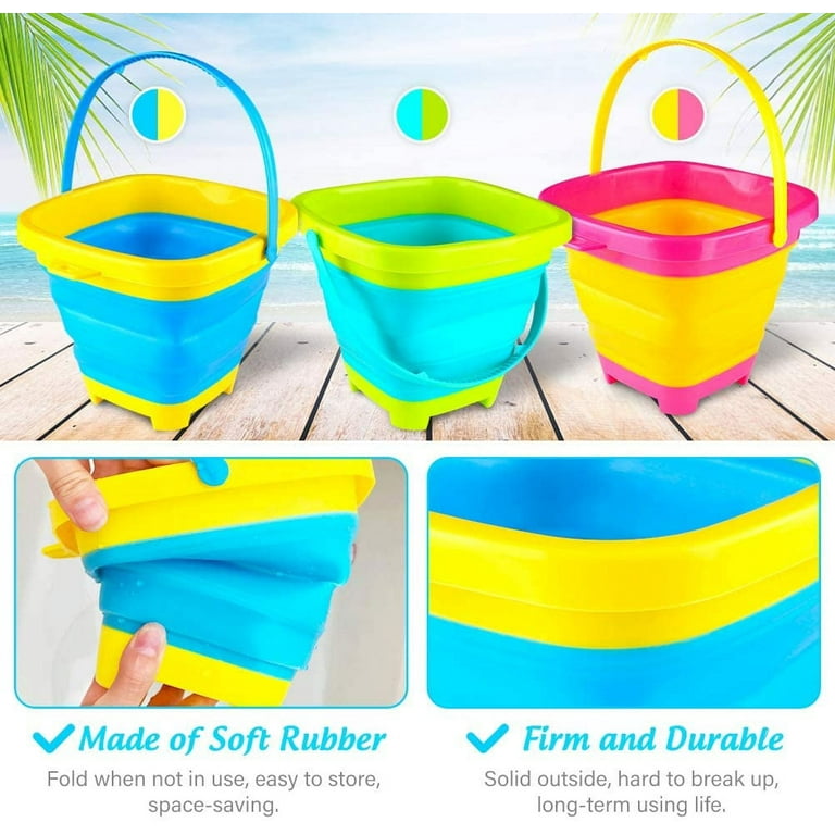 Mix Colour Silicone Foldable Bucket,Camping Bucket(5222) at Rs 295 in Rajkot