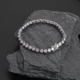 thumbnail image 2 of 4MM Tennis Bracelets for Women Classic Simulated Gold Diamond Tennis Bracelet 18K Gold Plated Round Cut CZ Bracelets Wedding Bridal Prom Birthday Jewelry Bracelets, 2 of 5