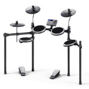 Electric Drums set for Beginner with 150+ Sounds Quiet Mesh Drum Pads Throne Sticks