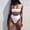 White, variant on BONIXOOM One Piece Swimsuit Women Tankini Tie Solid Bikinis Bikini Summer Swimwears on Clearance White Size 6