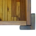 thumbnail image 3 of vidaXL 39.4" x 15.7" x 33.1" Brown Solid Acacia Wood Solid Print Planter Boxes with Drainage Holes 1 Count, 3 of 7
