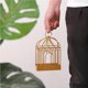 thumbnail image 5 of Golden Bird Cage Forma Mosquito Coil Holder Tipo Colgante Mosquito Coil Box Monstrate HA023700-00, 5 of 6