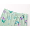 thumbnail image 5 of Beezizac Baby/Toddler Girl Pajamas Summer Cute Mermaid's Dream Sleep Short Sleeves Set Soft Outfit Kid Pjs Size 4T, 5 of 6