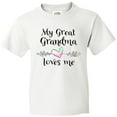 thumbnail image 3 of Inktastic My Great Grandma Loves Me- Heart Great Grandchild Youth T-Shirt, 3 of 5