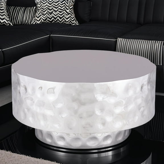 CT 90 Modern Style Coffee Table made with Metal in Silver