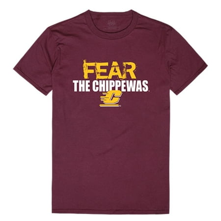 CMU Central Michigan University Chippewas Fear Tee T-Shirt Maroon