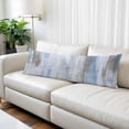 thumbnail image 2 of Blue Brown Ombre Body Pillow Cover 20 x 60 Inch Decorative Pillow Cover Modern Abstract Art Oil Painting Lumbar Pillowcase Seasonal Rectangle Cushion Case for Couch Sofa Bed Living Room, 2 of 9