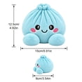 thumbnail image 3 of Dumpling Plush Toy - Soft Squeezable Stuffed Bao Toy with Embroidered Face, Dumpling Stuffed Animals Stuffed Toys Cute Food Plushie for Office Desk Decor Stress Relief Gift, 3 of 9