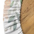 thumbnail image 5 of Ambesonne Floral Fitted Round Tablecloth, Soft Tones Flowers Leaves, 45"- 56" Diameter, Peach Lavender Blue and Green, 5 of 5