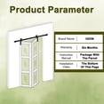 thumbnail image 4 of 40" X 84" Paintable Frosted Glass Bi-Fold Sliding Barn Door, Pre-Assembled Solid Core Panel Bifold Barn Door With Hardware Kit Included, Water-Resistant Primed White Finish, Effective Sound Reduction, 4 of 7
