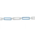 thumbnail image 3 of SuperJeweler Sterling Silver and Blue Enamel Paperclip Bracelet, 7 Inches for Women, 3 of 4